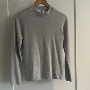 Kim Rogers Light Gray Crewneck Sweater